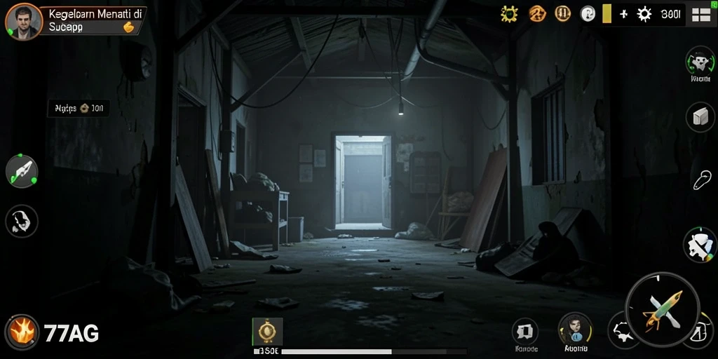 Menampilkan gameplay yang mencekam dan menegangkan dari 77AG.