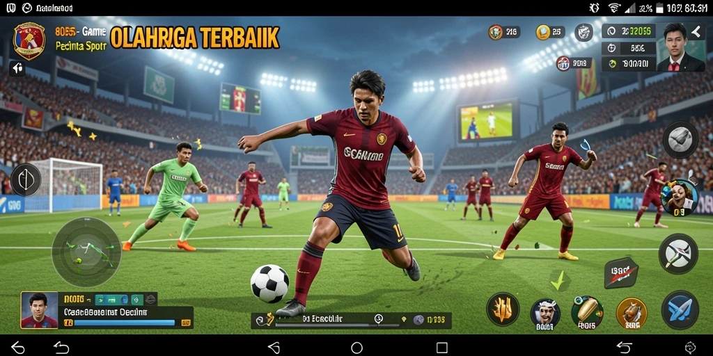 Tampilan gameplay seru dan interaktif dari olahraga dalam 8055.