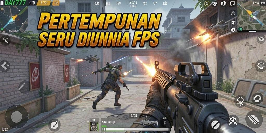 Screenshot menunjukkan momen seru dalam pertempuran FPS.