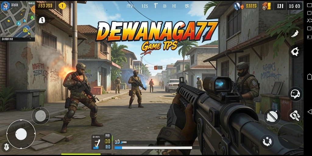 Screenshot gameplay DEWANAGA77 yang menunjukkan aksi menegangkan dalam TPS.
