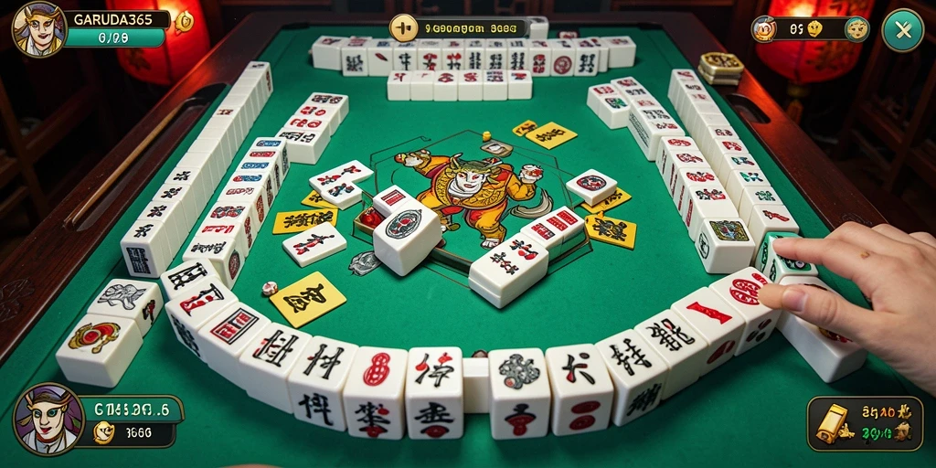 Gameplay Mahjong GARUDA365 dengan grafik yang menarik.