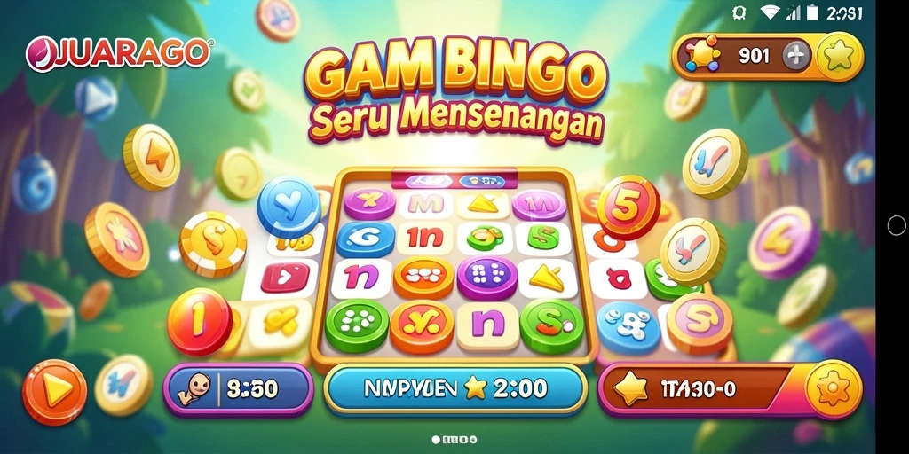 Tampilan gameplay JUARAGO yang seru saat bermain Bingo.