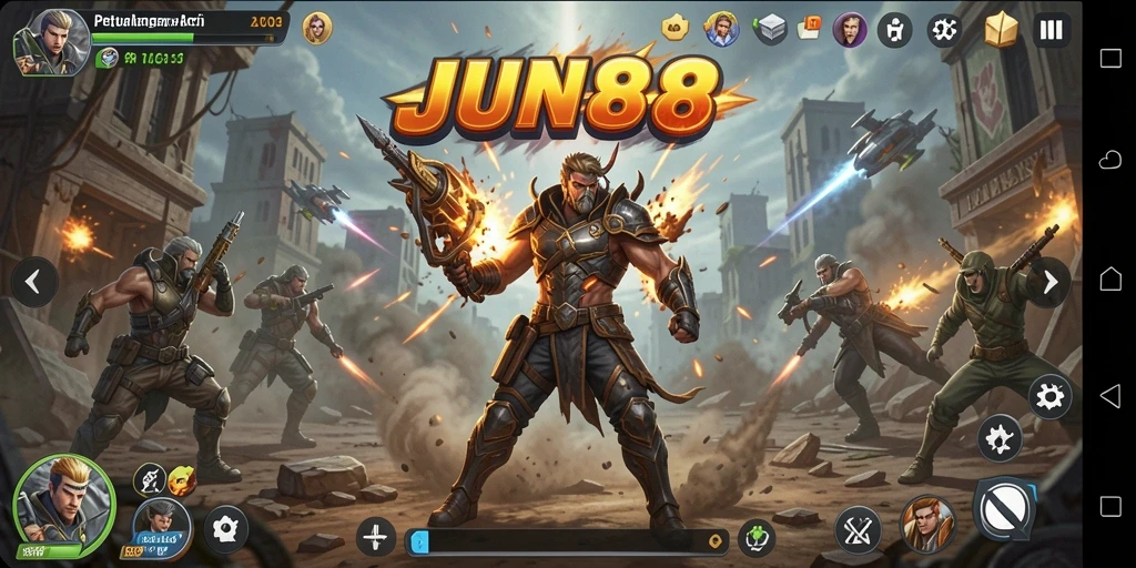 Tangkapan layar gameplay JUN88 dengan aksi seru dan mendebarkan.