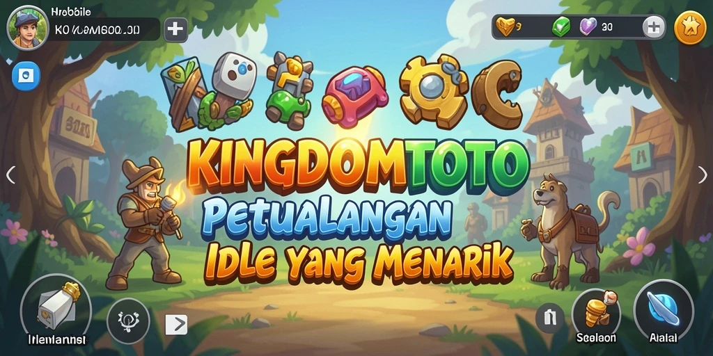 Tampilan gameplay menarik dari KINGDOMTOTO dalam genre Idle.