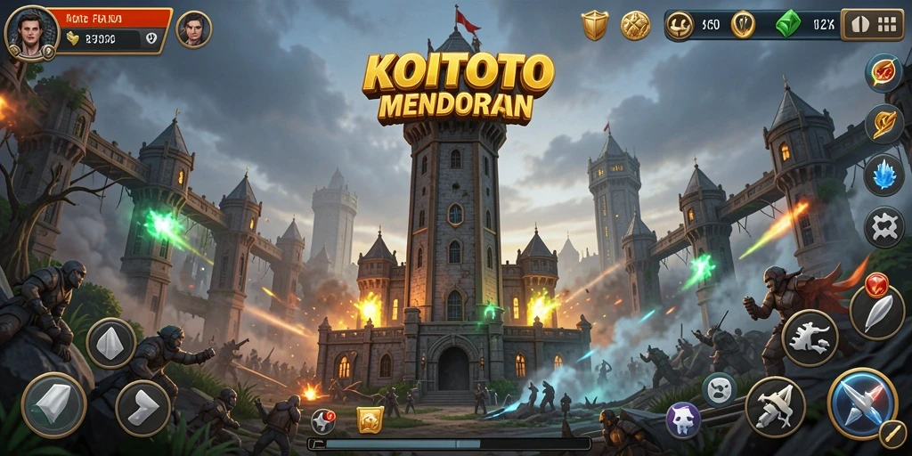 Gameplay menantang dan menara strategis dari KOITOTO.