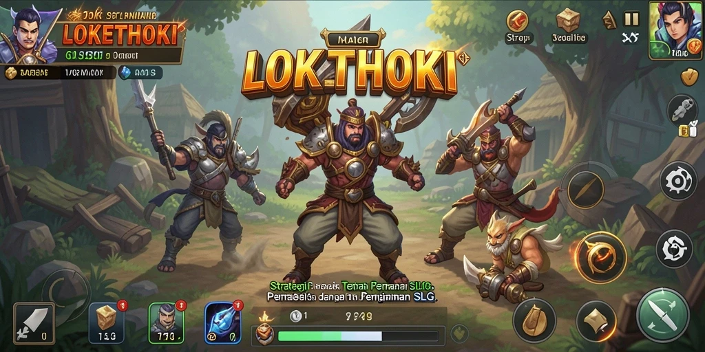 Screenshot gameplay LOKETHOKI menampilkan aksi strategis yang mendebarkan.