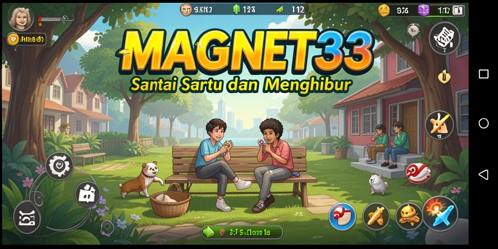 Tampilan menarik dari gameplay MAGNET33 yang penuh warna.