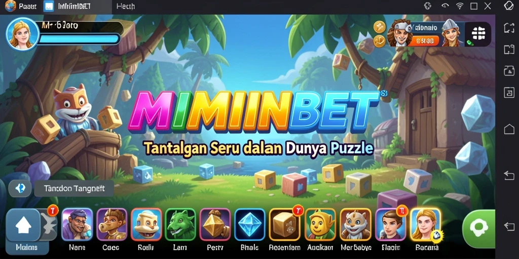 Tampilan gameplay MIMINBET yang seru dengan tantangan Puzzle.