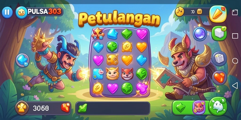 Tampilan menarik dari gameplay PULSA303 yang menantang.