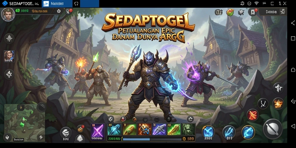 Gameplay SEDAPTOGEL menampilkan pertarungan yang intens dan mendebarkan.