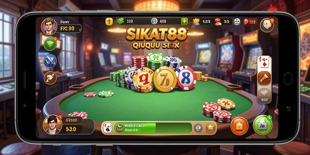 Tampilan menarik gameplay QiuQiu di SIKAT88.