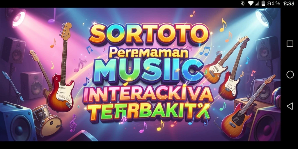 Tampilan gameplay SORTOTO saat merasakan musik yang seru.