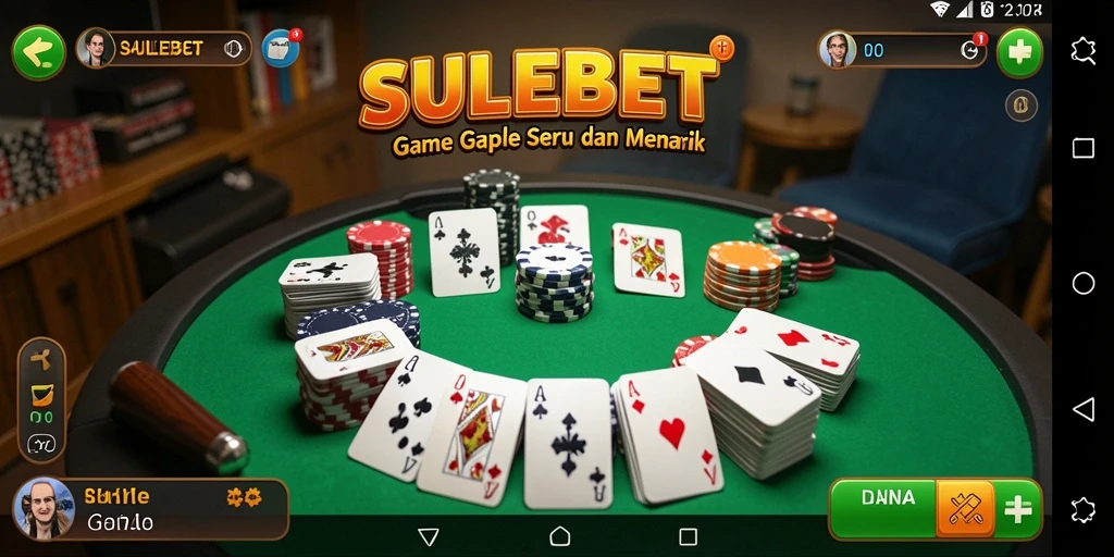 Screenshot gameplay <strong>SULEBET</strong> menampilkan suasana permainan Gaple yang seru.