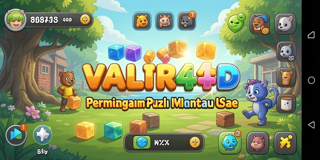 Screenshot <strong>VALIR4D</strong> menampilkan gameplay puzzle yang seru dan penuh warna.